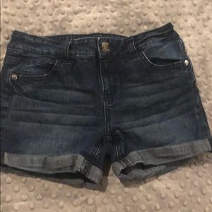 Justice girls denim shorts size 12